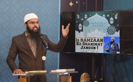 Adv. Nizam A. Khan Delivers Inspirational Lecture on the Virtues and Importance of Ramzaan