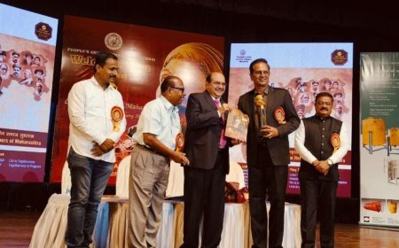 Justice Abhay Thipsay (Retd.) and Gopkumar Pillai honour Achievers at the 14th Shivaji Maharaj Awards 2025