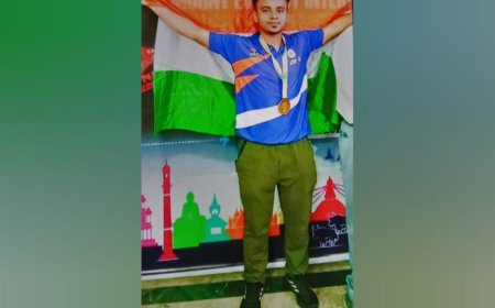 Assam's Iqbal Hussain the Legendary Hall of Fame International Sportsmen of India won Gold  at"South Asian Games 2025"