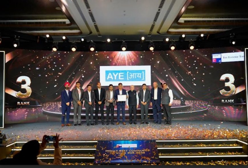 Aye Finance Ranked 3rd in India's Best Companies to Work 2025 by GPTW