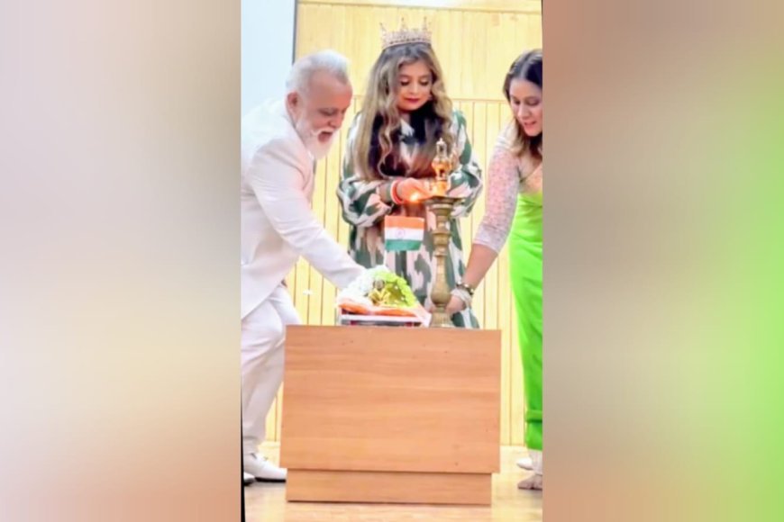 Rise of Sunrise Splendid Beauty Queen Ms Haryana Pooja Nangia while Showing Legacy of Her Rooted Indian Values to the Entire World